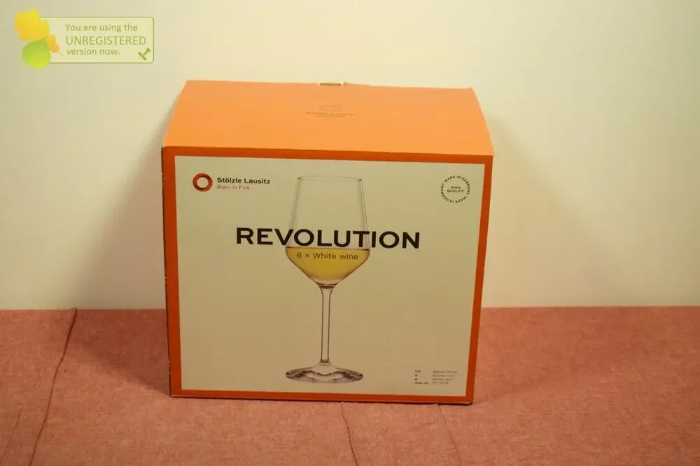 Stolzle Lausitz Revolution White Wine Glasses Qty 6